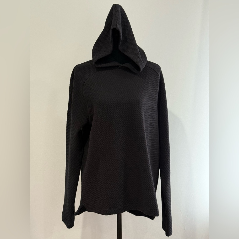 New FLX M Black Hooded Sweater w Pockets & Stretch 832